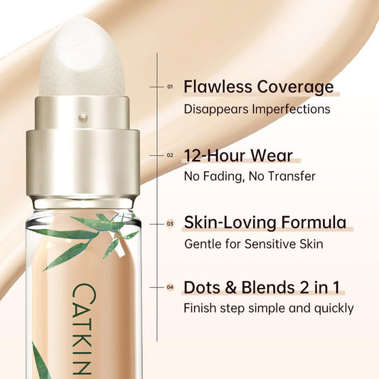 Catkin dual-ended detail highlighting brush and sponge convenience