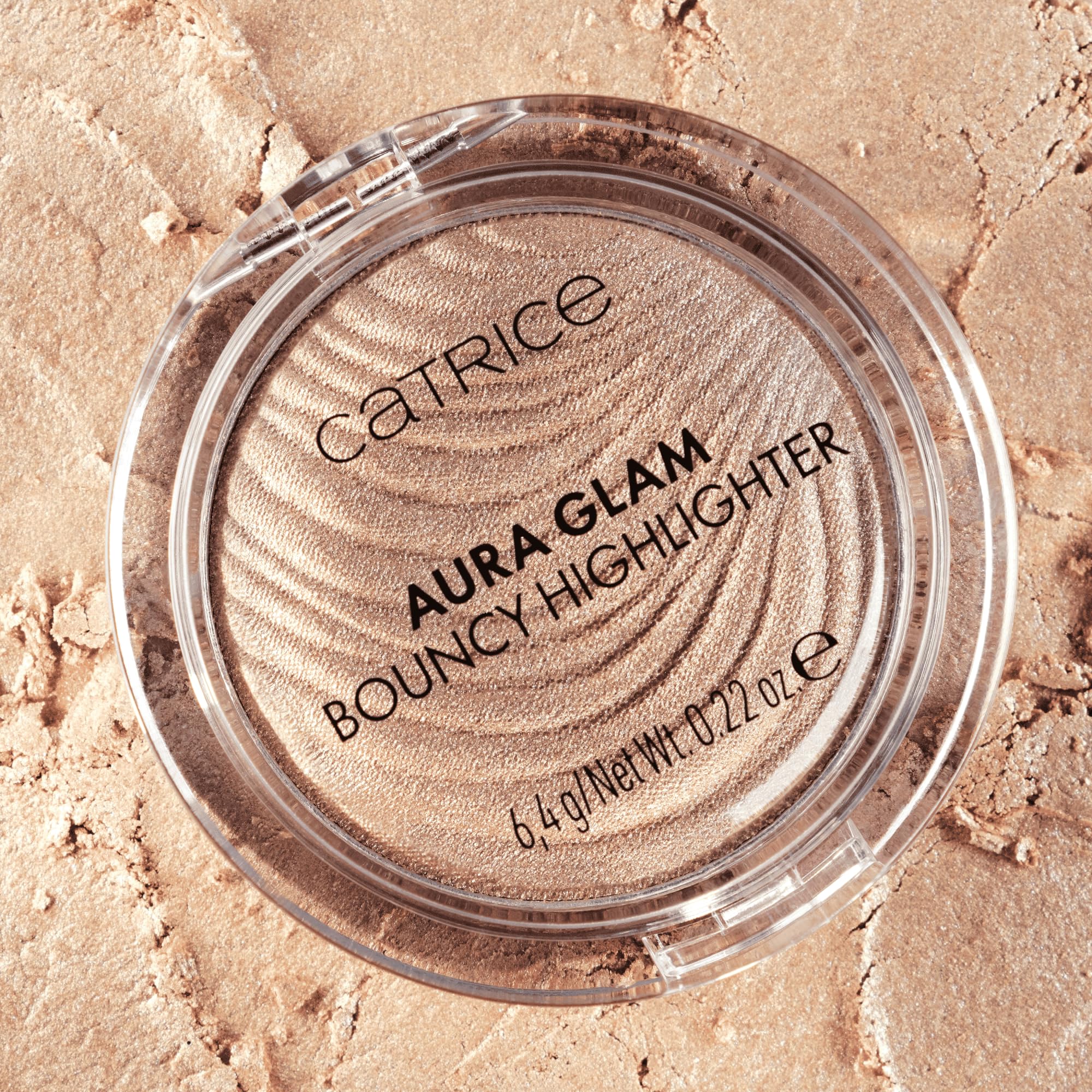 Catrice compact open showing product pan, label and travel-friendly design benefit