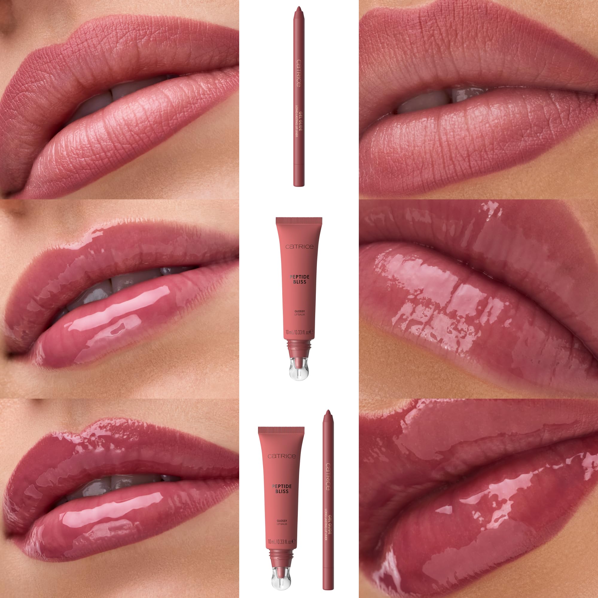 Catrice Peptide Bliss with other makeup items showing easy everyday styling benefit