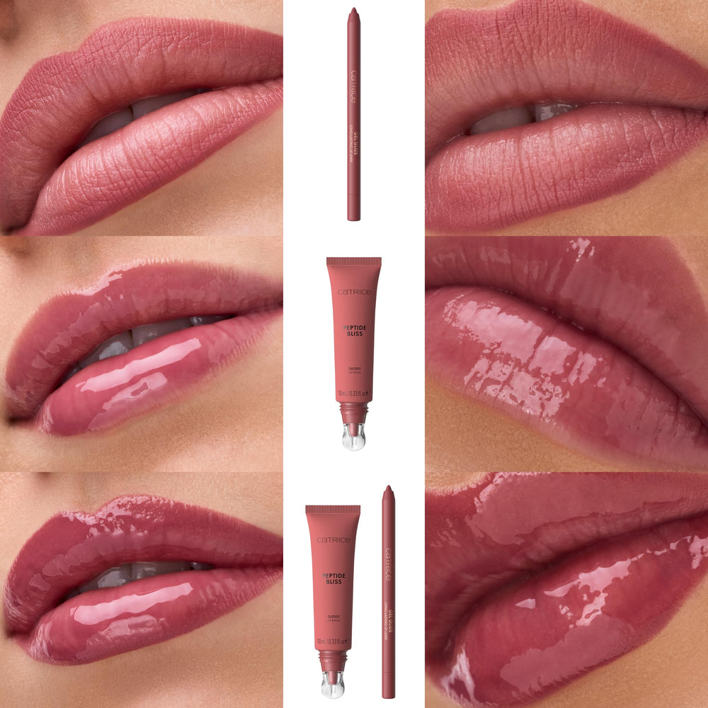 Catrice Peptide Bliss with other makeup items showing easy everyday styling benefit