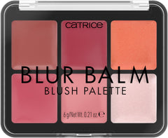 Catrice front-open palette showing all six shades for versatile blush and highlight