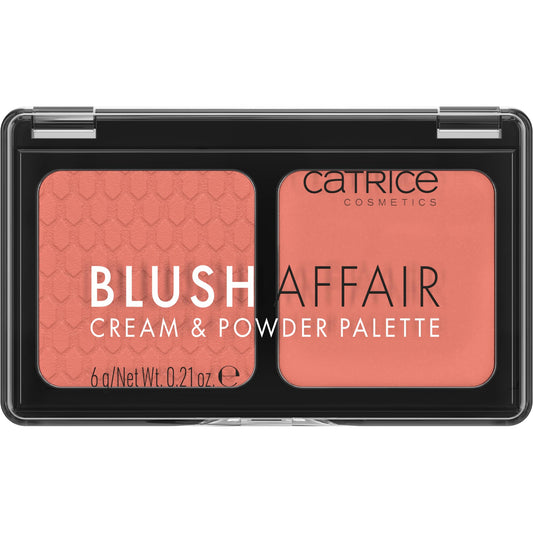 Catrice front view of palette showing cream and powder, easy color selection