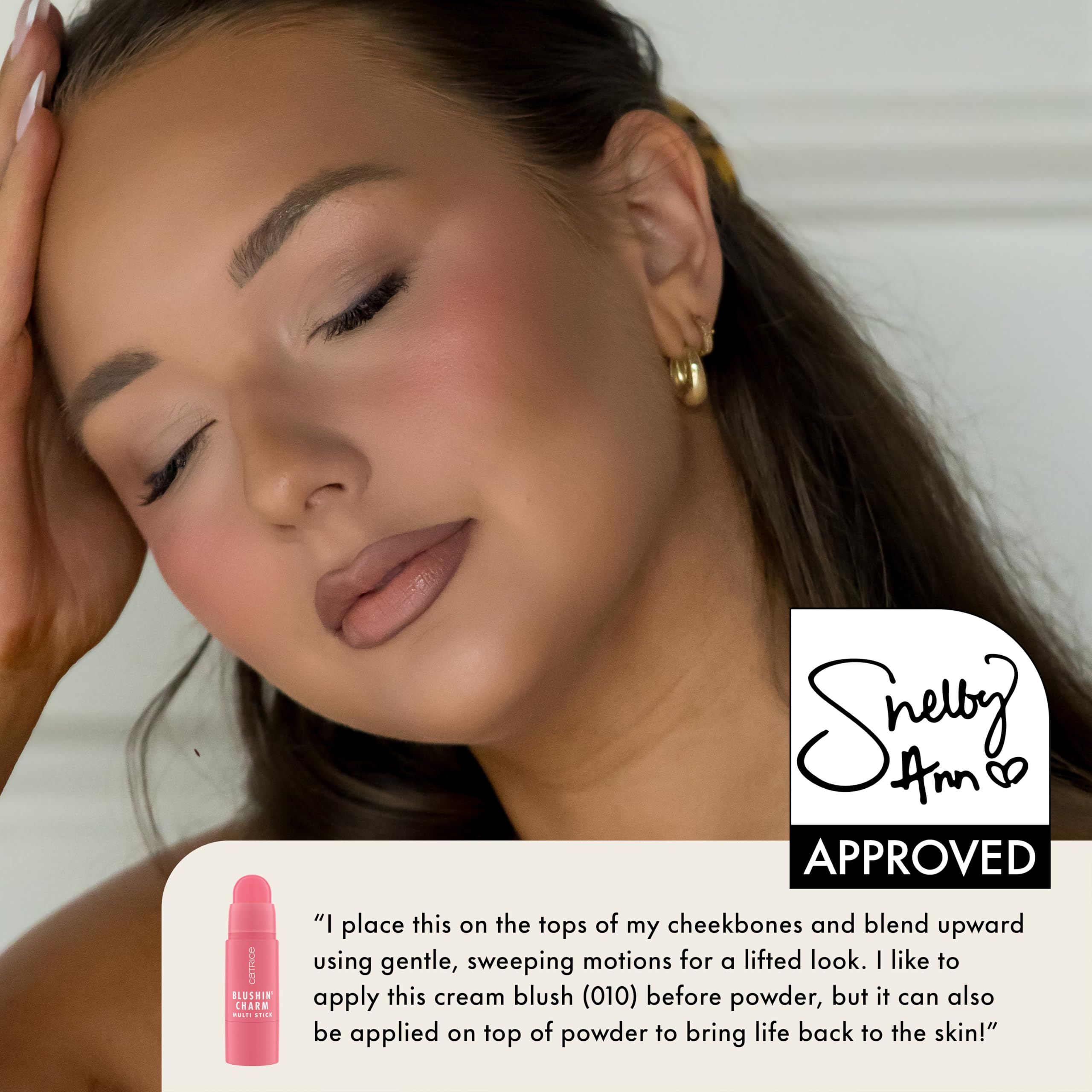 Catrice swatch on arm showing true Pink Sweetheart shade