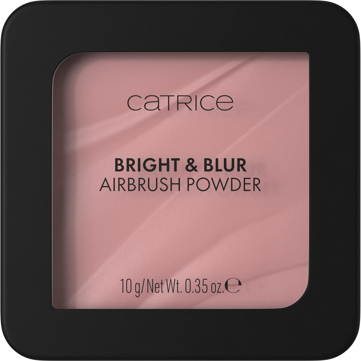 Catrice compact front view showing sleek packaging and powder finish for easy travel