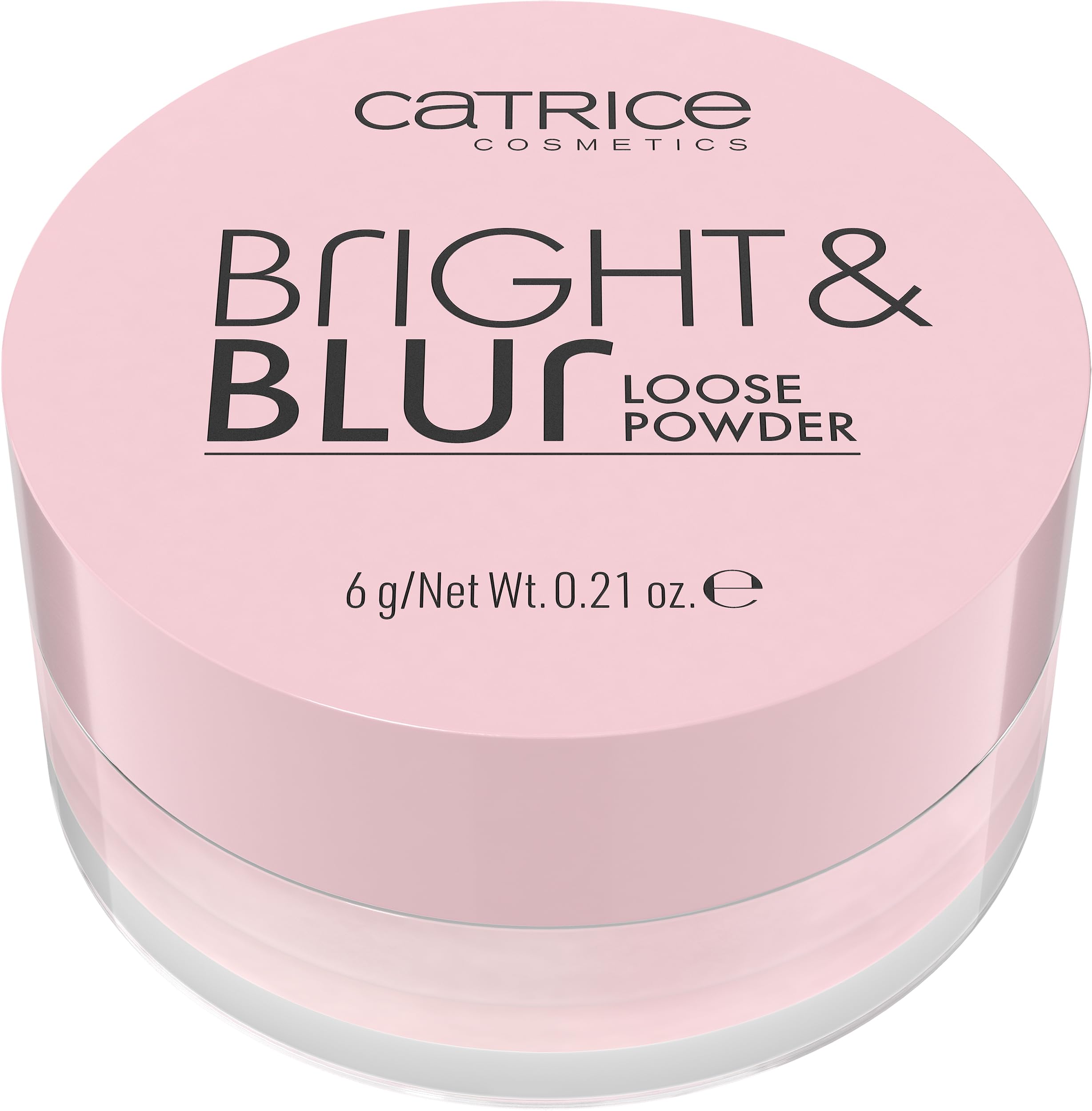 Catrice Cosmetics jar open with sifter visible for neat powder dispensing