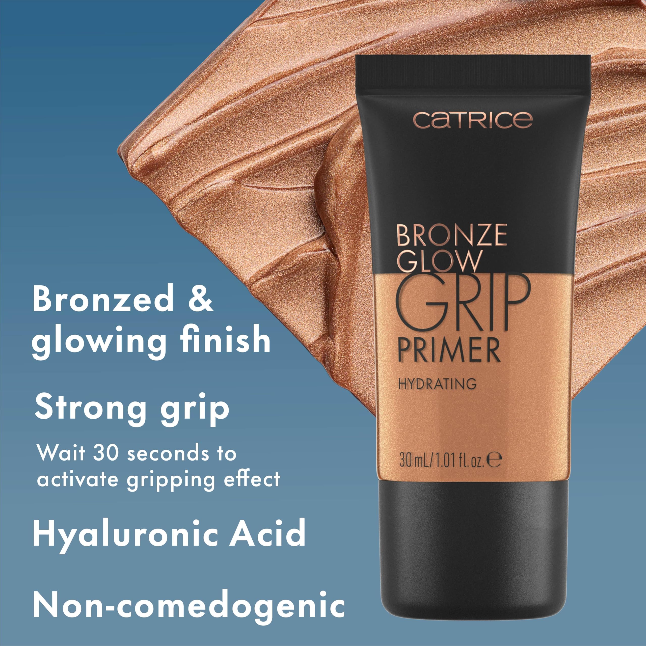 Catrice pump dispenser highlighting hygienic application and controlled product release benefit