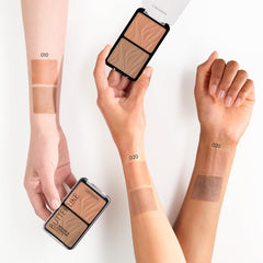 Catrice contour swatch on arm, cool shade for natural shadows