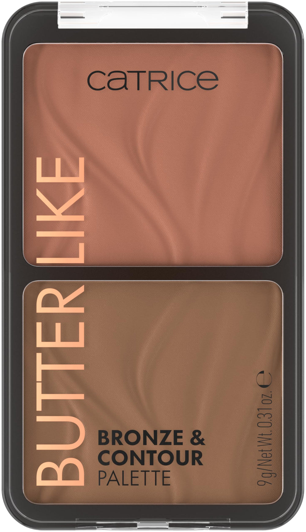 Catrice front-open palette showing bronzer and contour, easy sculpting
