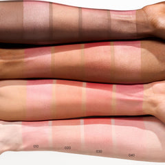 Catrice compact open with brush showing effortless application and color payoff