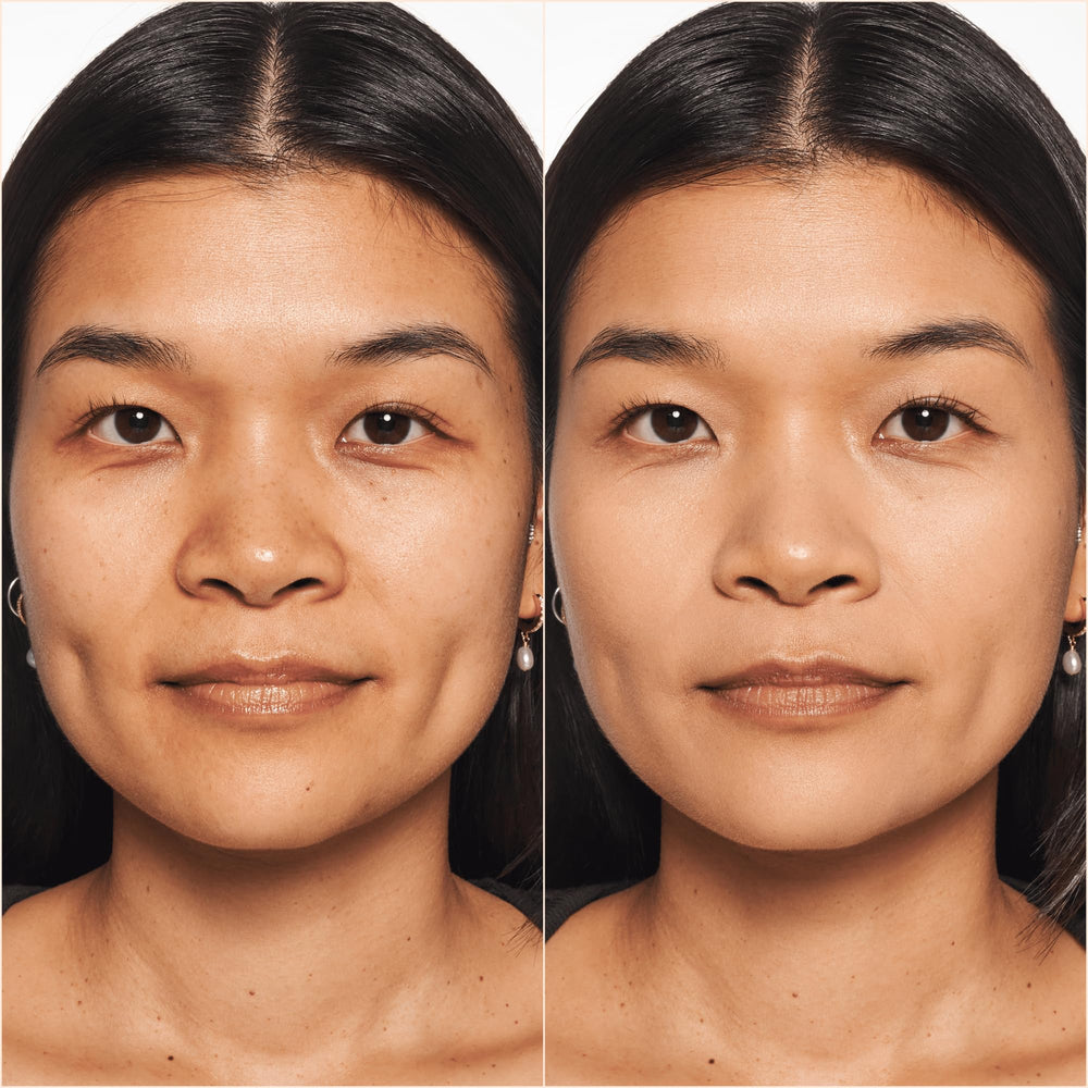 Catrice split before-and-after showing visible coverage benefit
