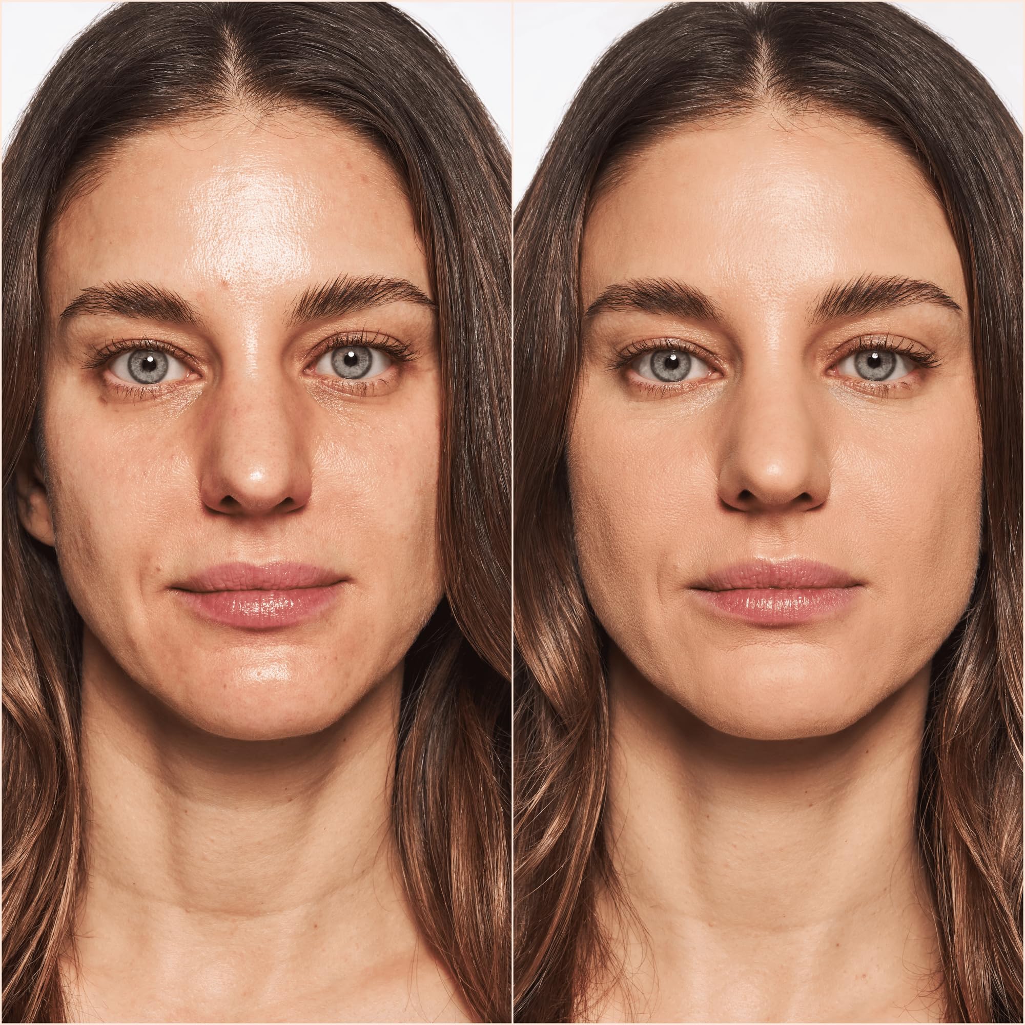 Catrice foundation being blended with brush for seamless finish