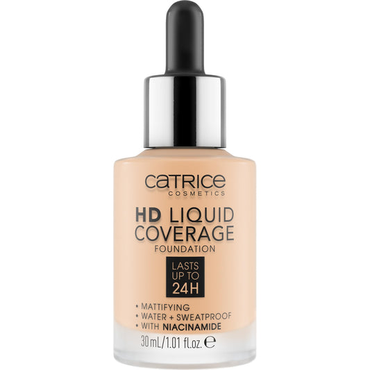 Catrice dropper applicator dispensing foundation for precise, buildable coverage control