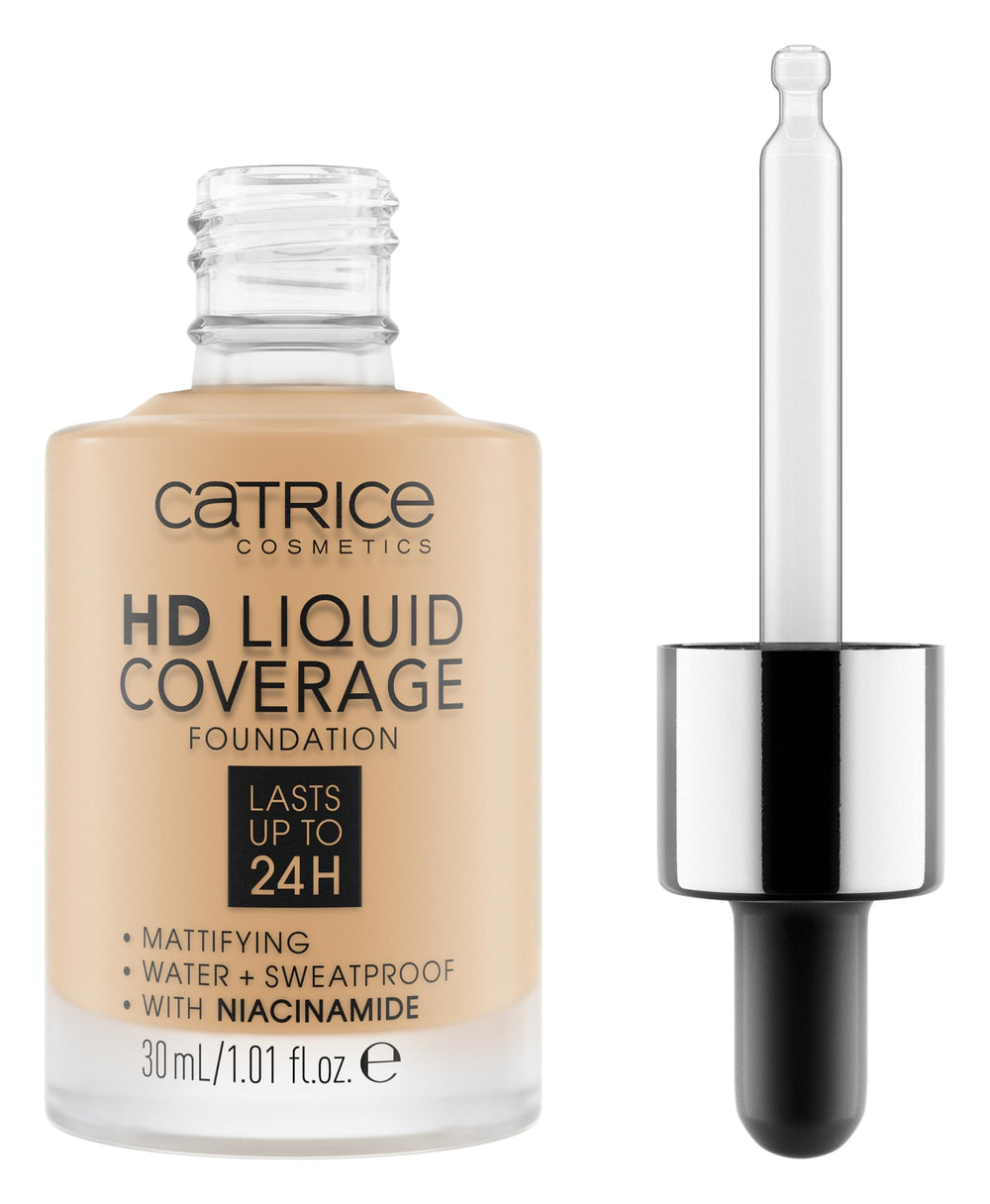Catrice front bottle showing label and matte finish benefit