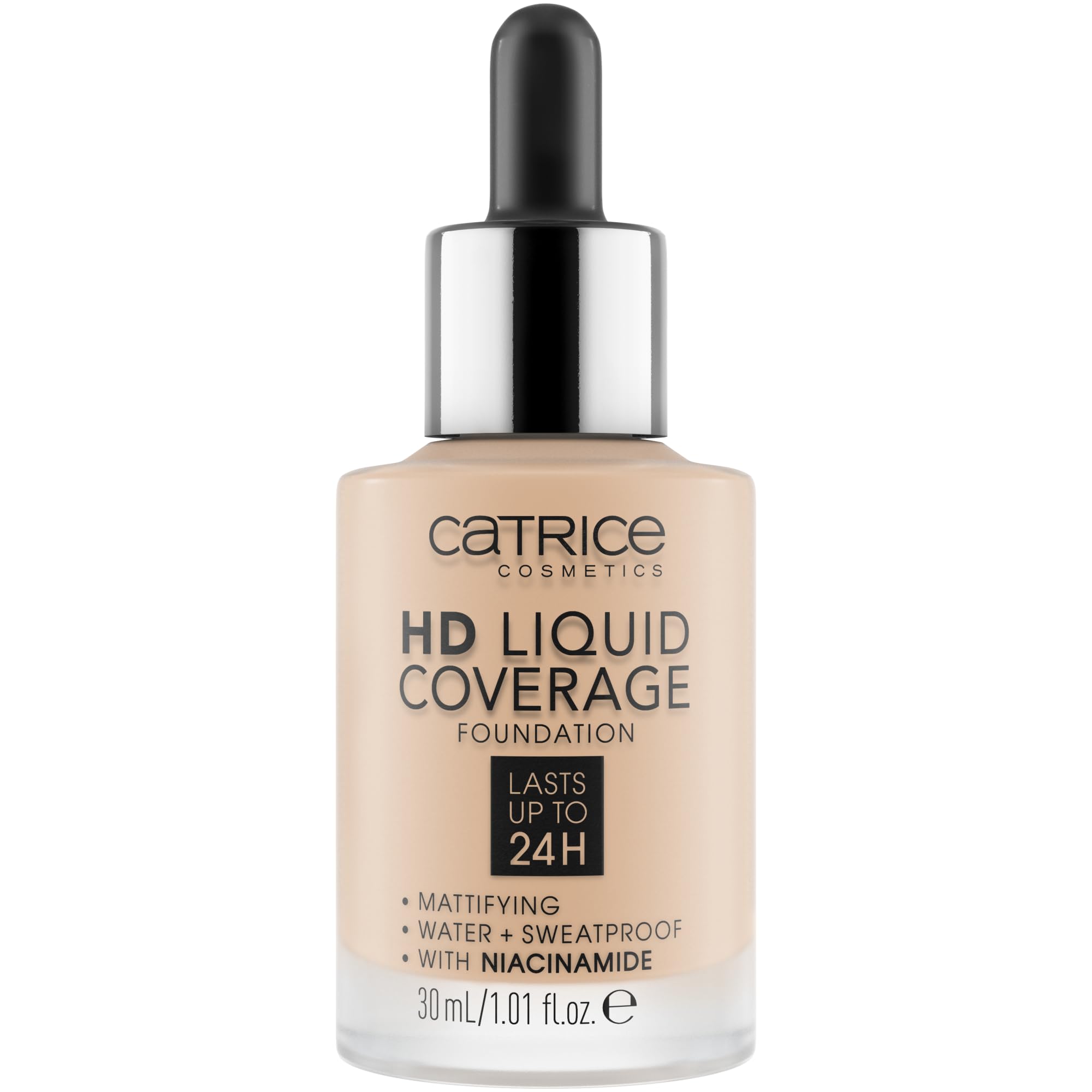 Catrice front packaging showing bottle and label with product benefit