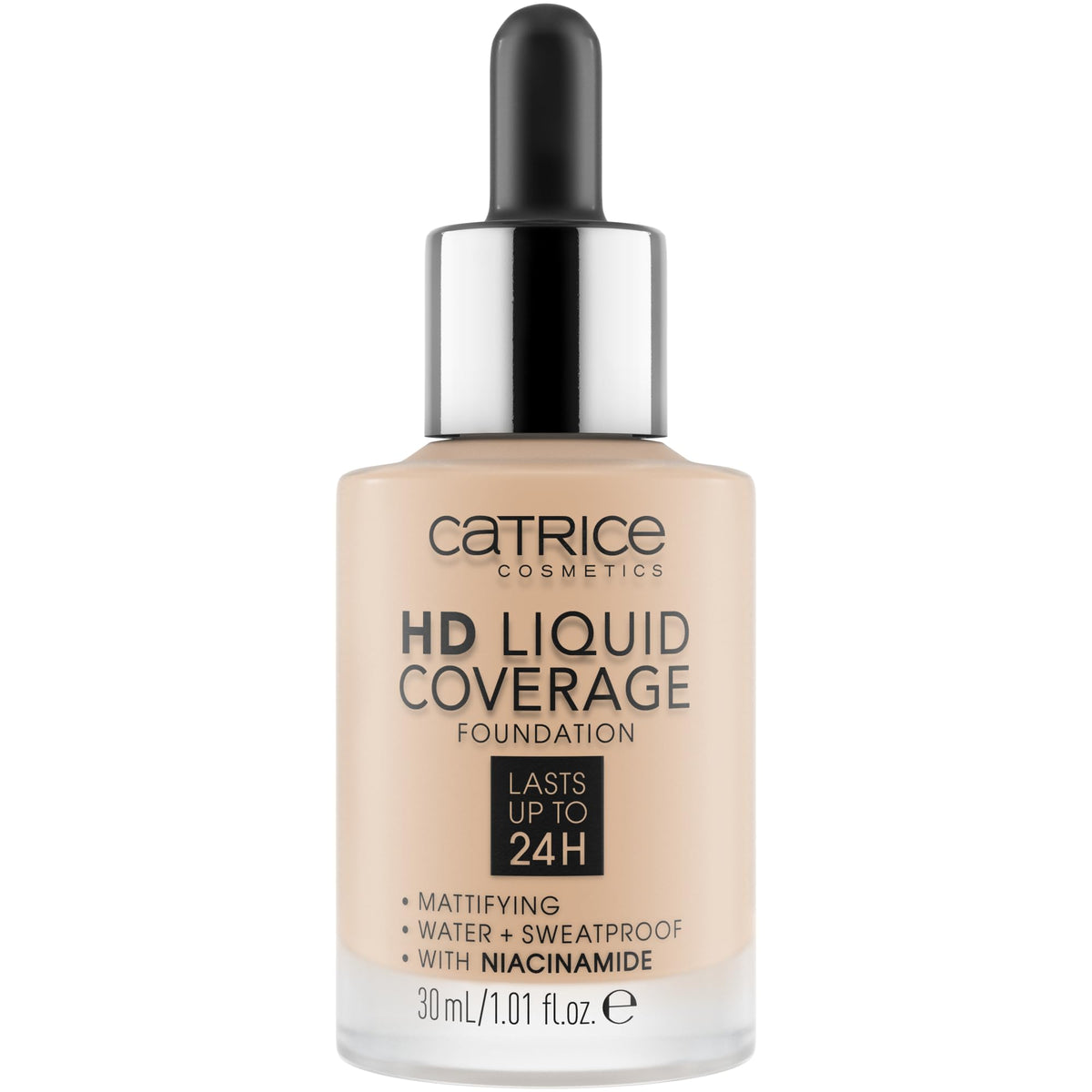 Catrice front packaging showing bottle and label with product benefit