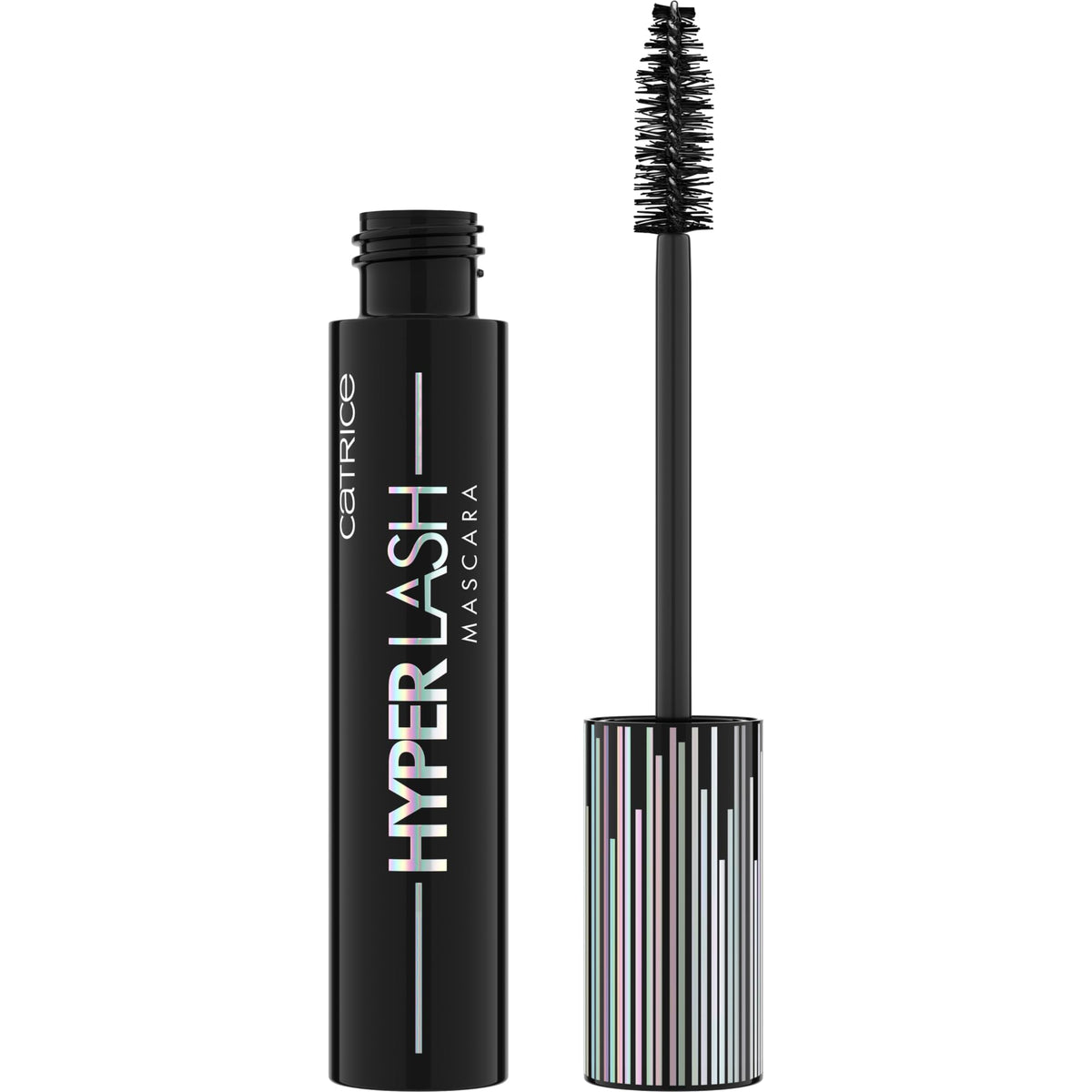 Catrice Hyper Lash front packaging showing sleek tube and Electric Black shade benefit bold color
