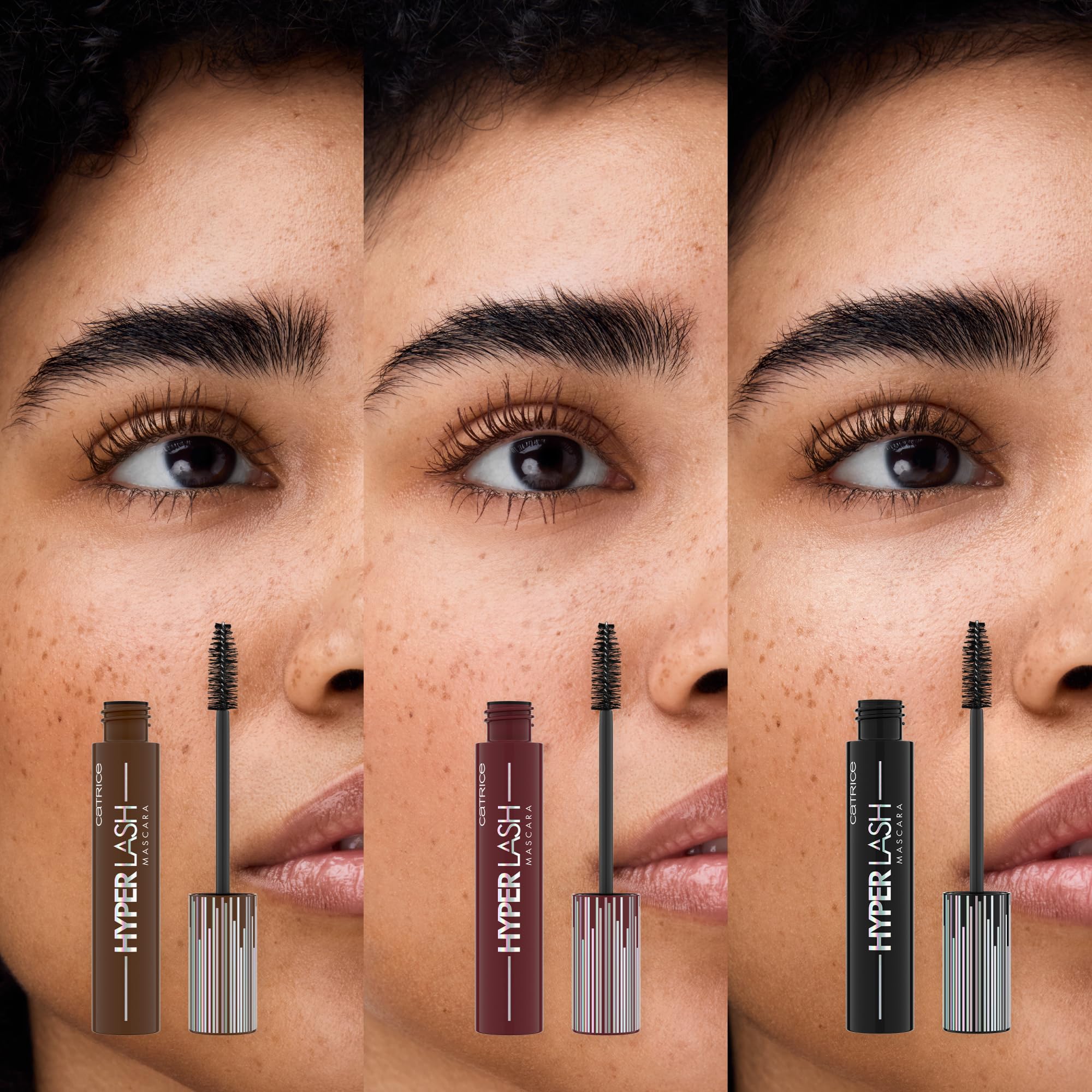 Catrice Hyper Lash Speedy Brown open tube detail showing wand and formula