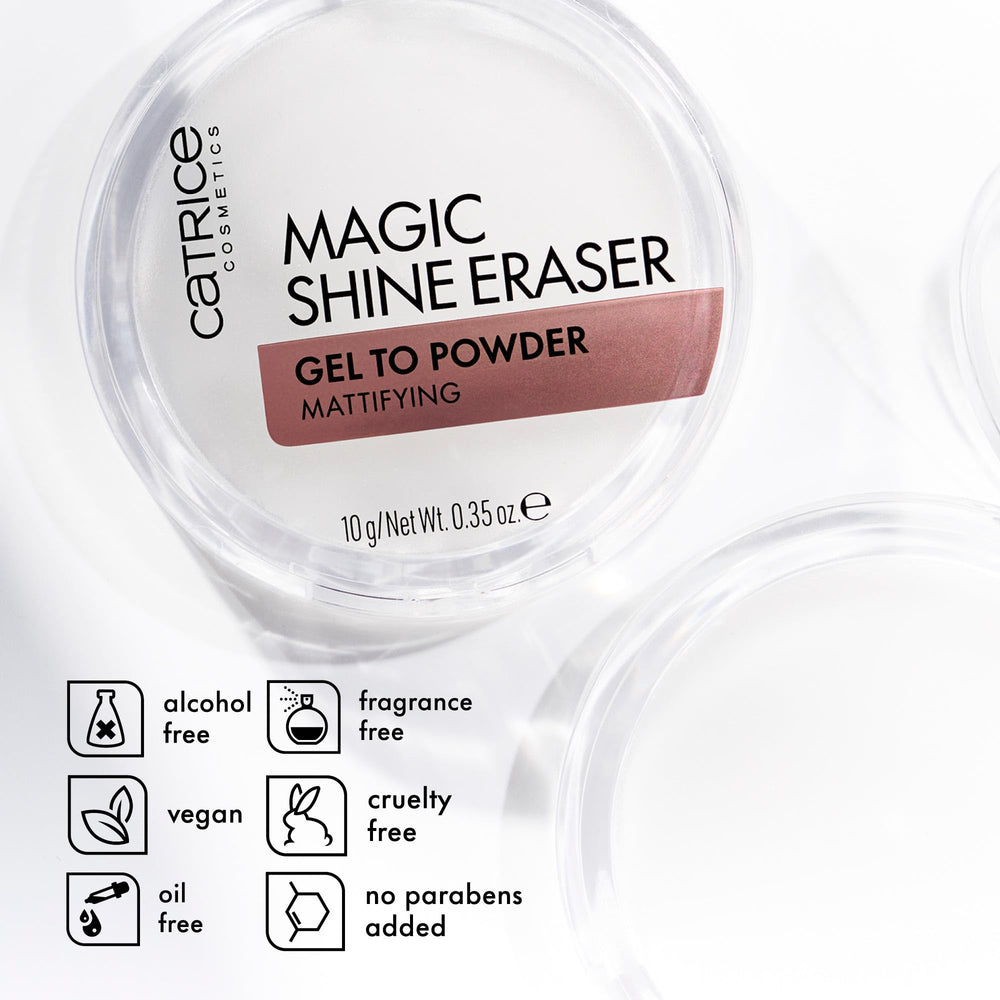 Close-up of Catrice transformed powder finish reducing pores and softening skin