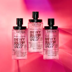 Catrice before-and-after makeup set demonstrating longer-lasting finish