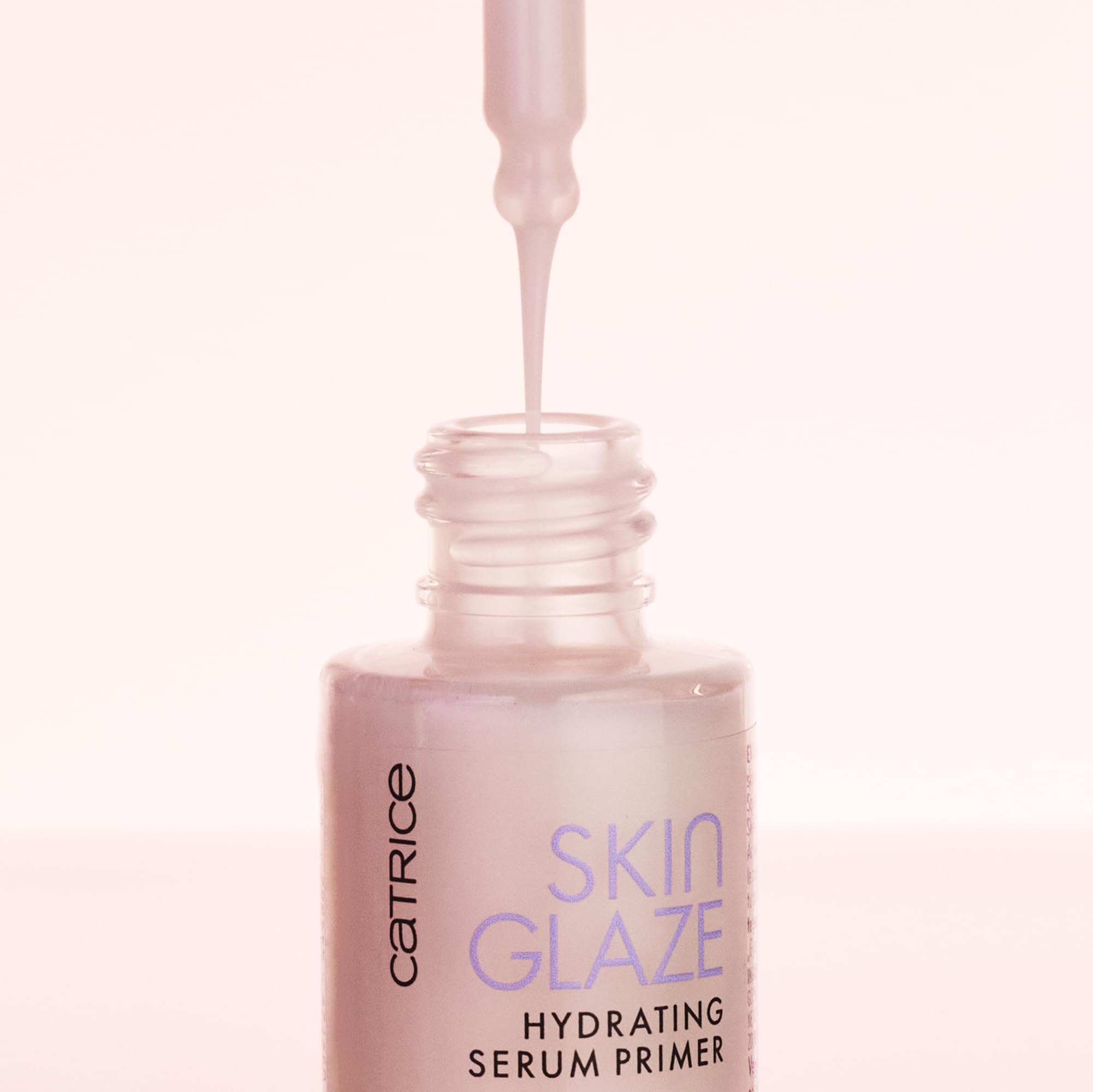 Close-up of Catrice pearlescent shimmer creating a natural reflective glow