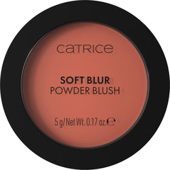 Catrice soft blur powder blush front packaging showing compact and shade number for quick ID