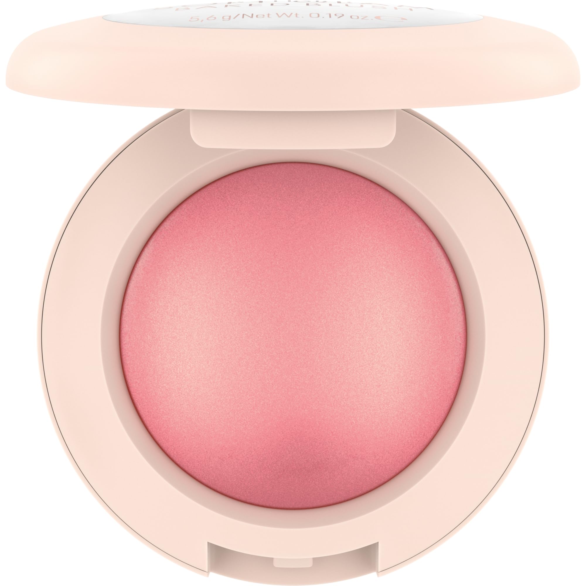 Catrice baked blush close-up of marbled pan texture highlighting luminous finish
