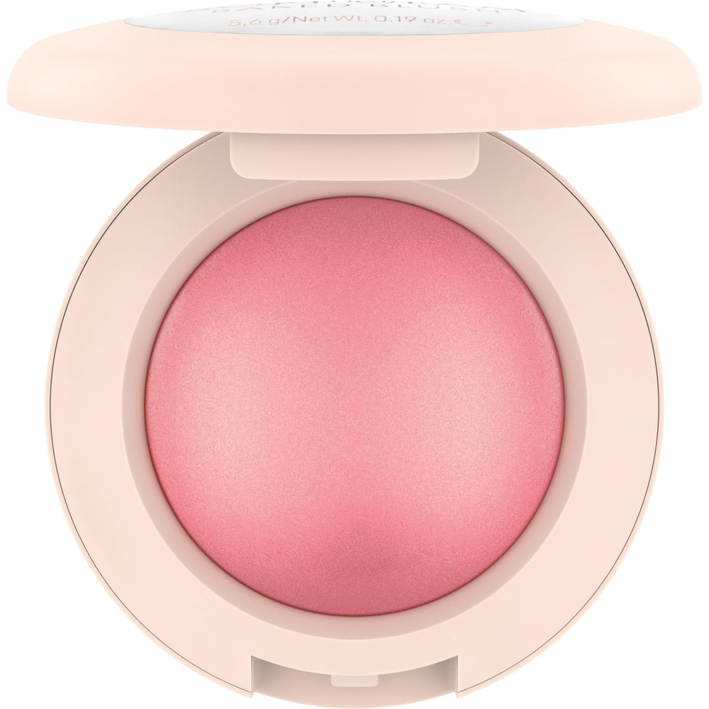 Catrice baked blush close-up of marbled pan texture highlighting luminous finish