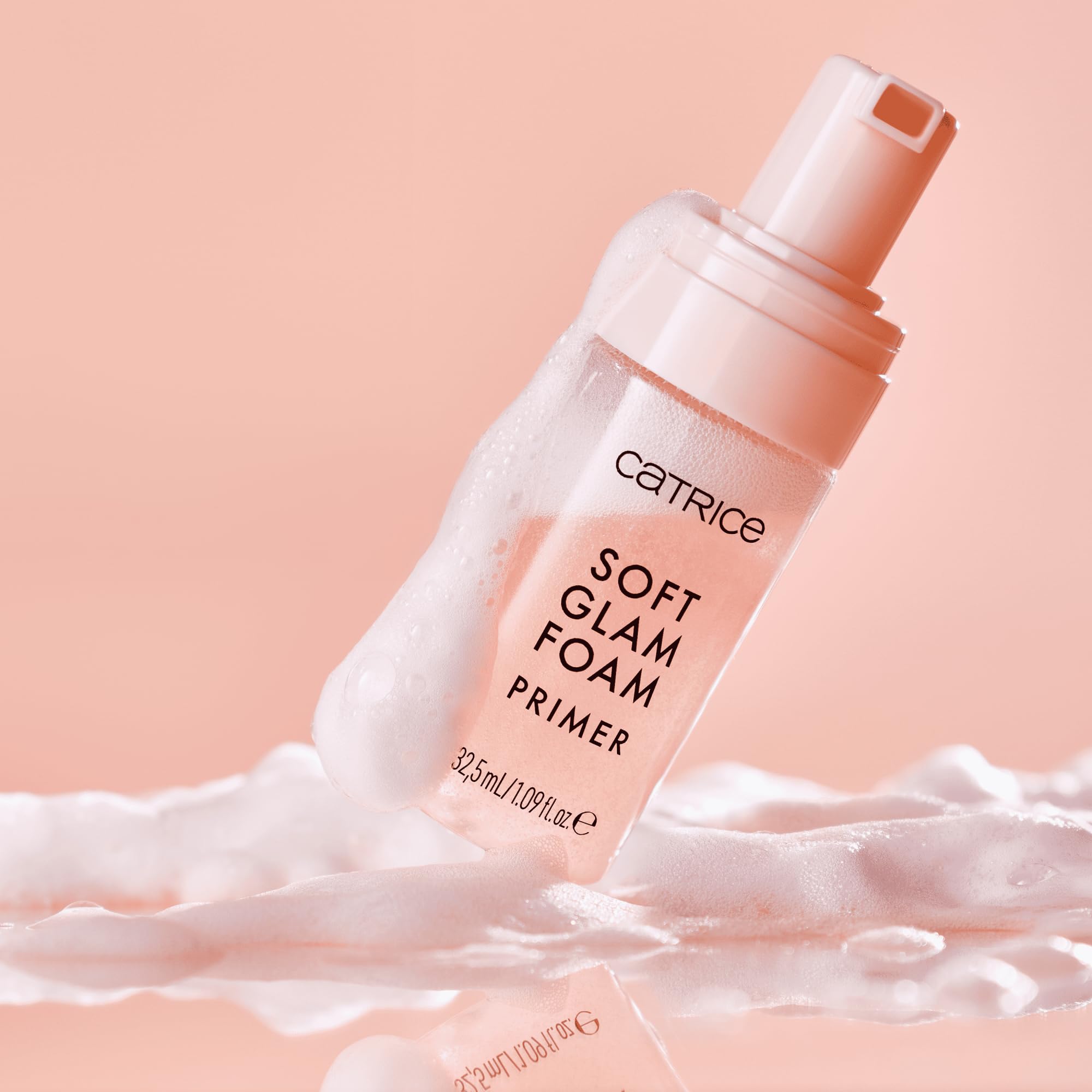 Vanity lifestyle with Catrice primer conveying a fresh, radiant morning routine
