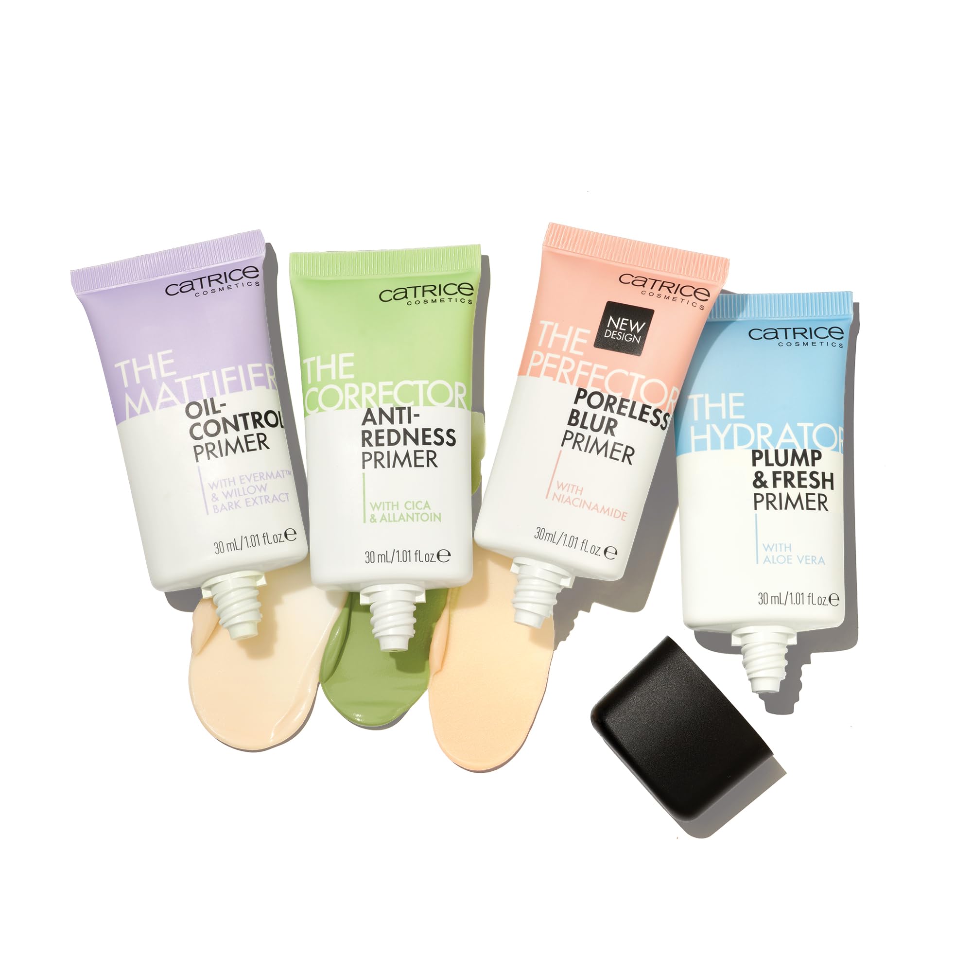 Catrice ingredient label close-up highlighting niacinamide and cleaner-ingredient claim