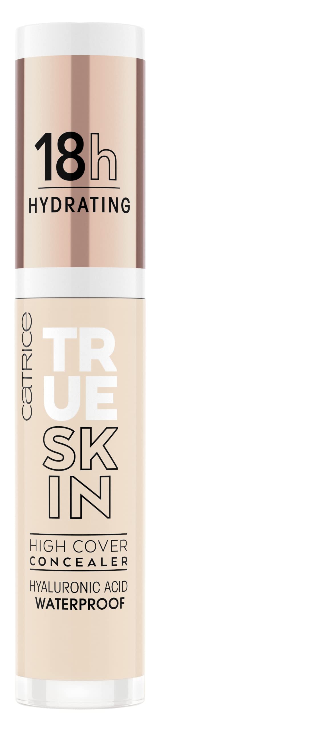 Catrice True Skin applicator and cap displayed for precise, mess-free application