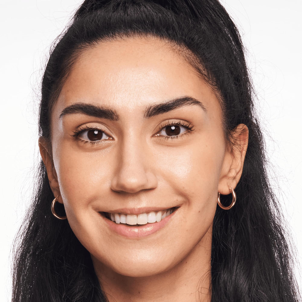 Catrice before and after under-eye showing coverage performance and natural finish
