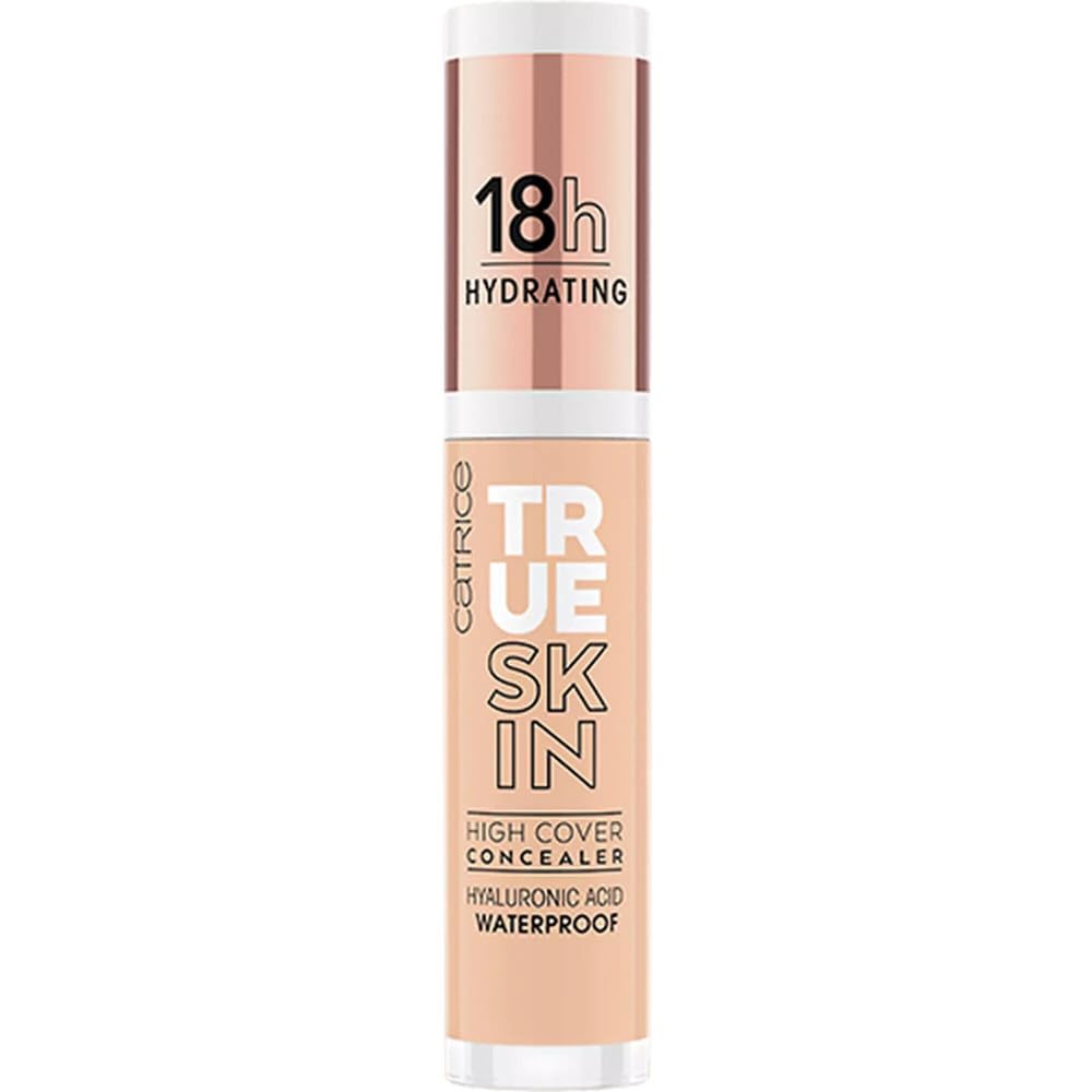 Catrice front packaging of True Skin High Cover Concealer showing shade and benefit