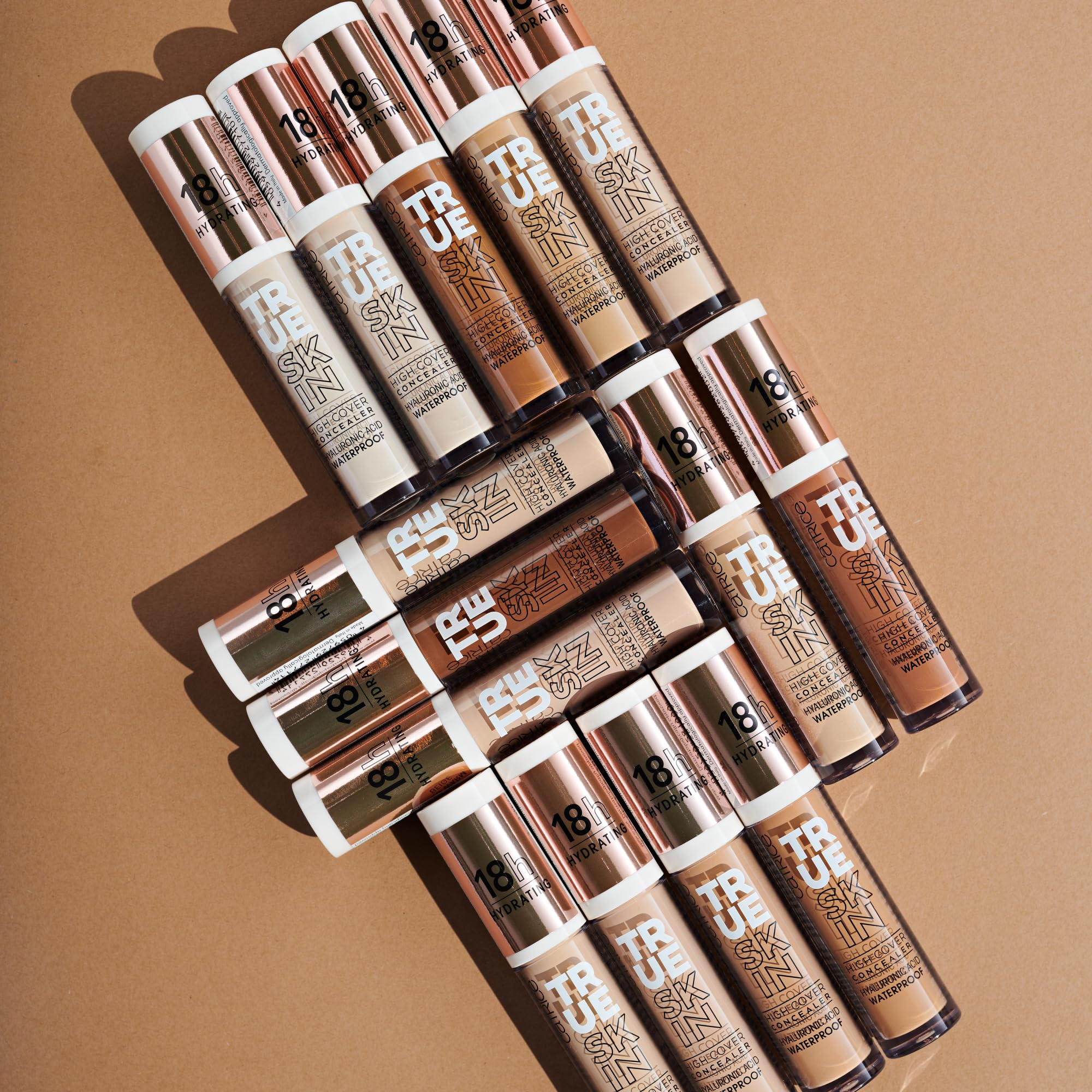 Catrice packaging label detail showing ingredients transparency and claims