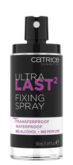 Catrice close-up mist spray demonstrating fine, even application benefit