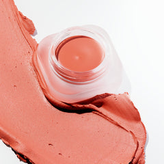 Catrice finger applying mousse blush demonstrating easy fingertip blending benefit