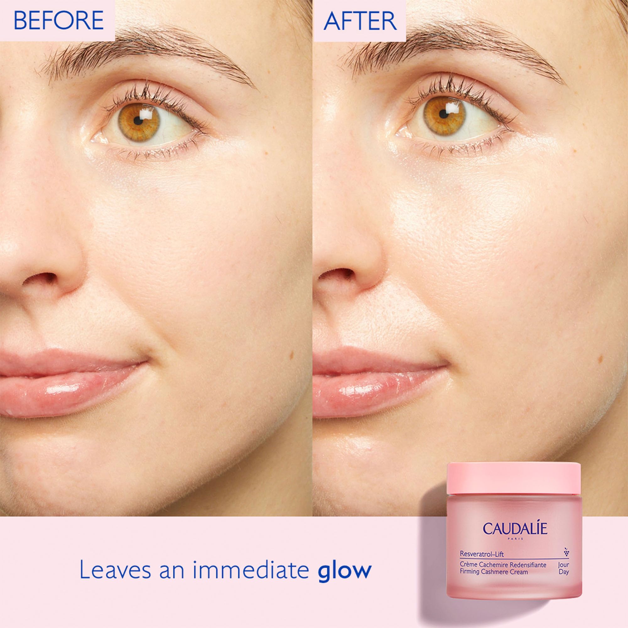 Caudalie refill pod removed prior to recycling demonstrating eco-friendly refill benefit