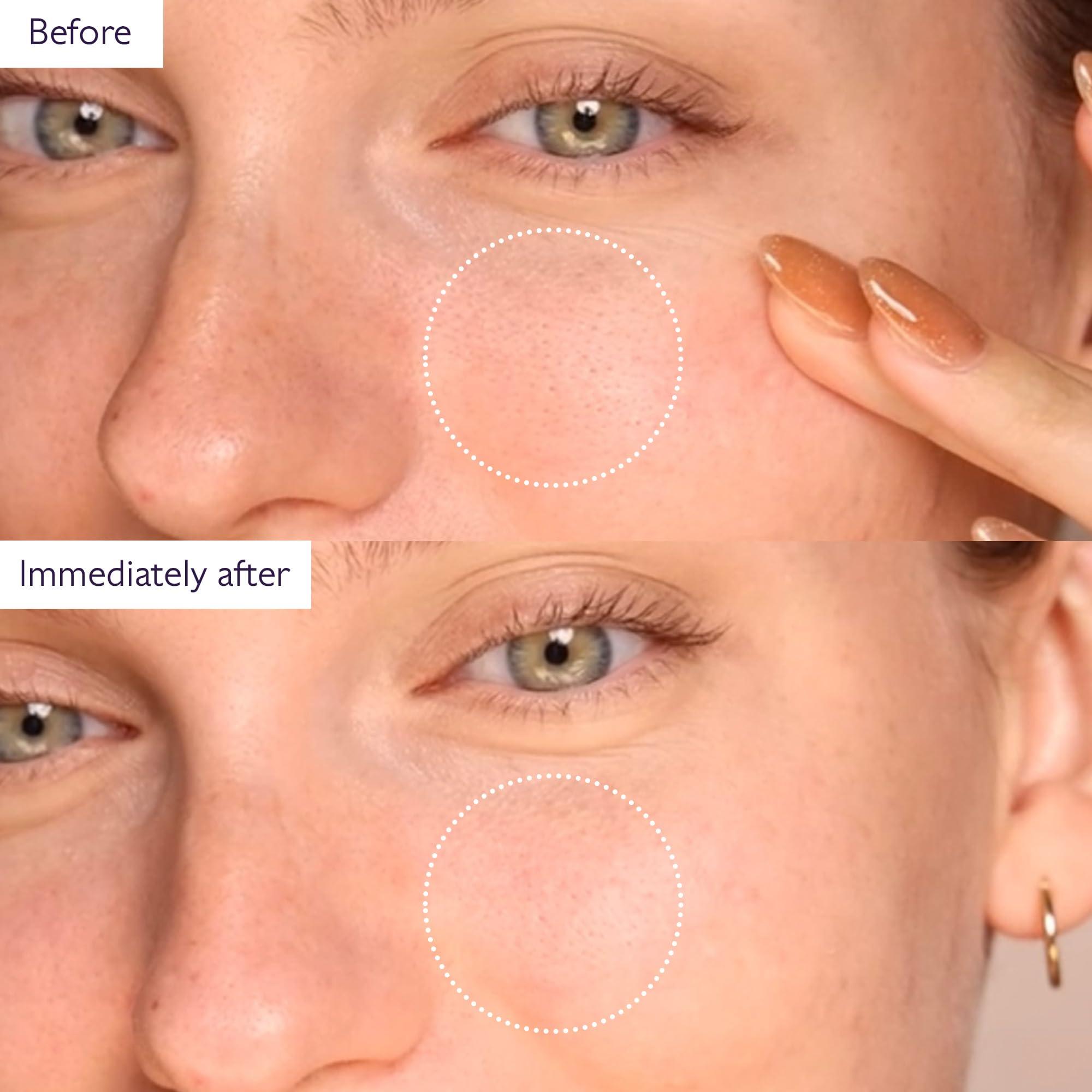Person applying Caudalie mask to face demonstrating easy ten-minute use