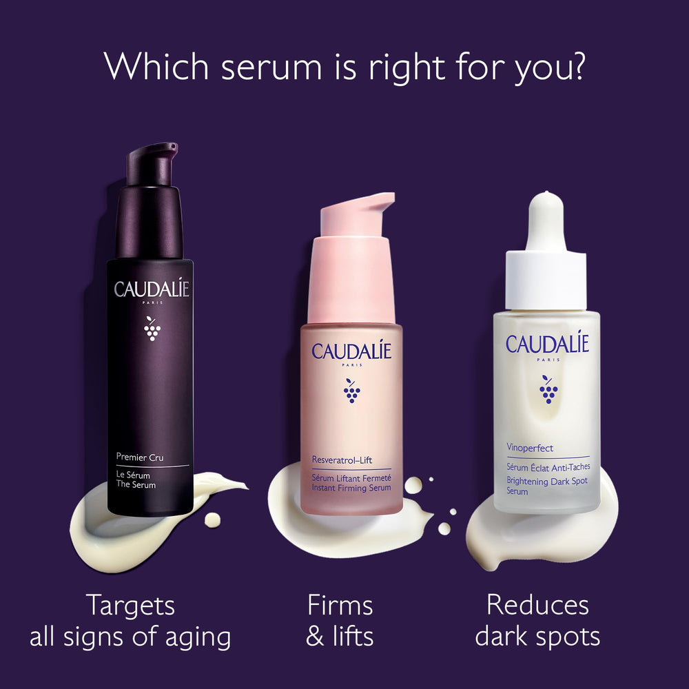 Caudalie label close-up showing ingredient transparency and trust benefit