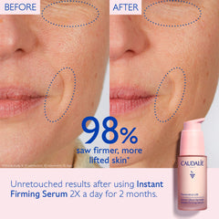 Caudalie serum texture drop highlighting lightweight hydration and smooth finish