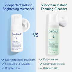 Caudalie 100 mL tube next to common object for scale showing travel-friendly benefit