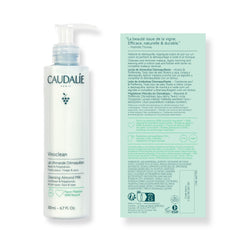 Caudalie Vinoclean back label close-up showing ingredient list and usage