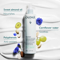 Caudalie Vinoclean creamy milky texture demonstrating gentle finish