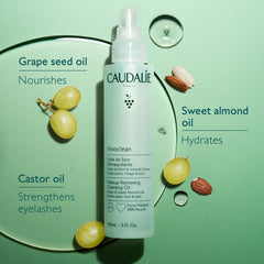 Caudalie Vinoclean oil texture drops illustrating lightweight nourishment