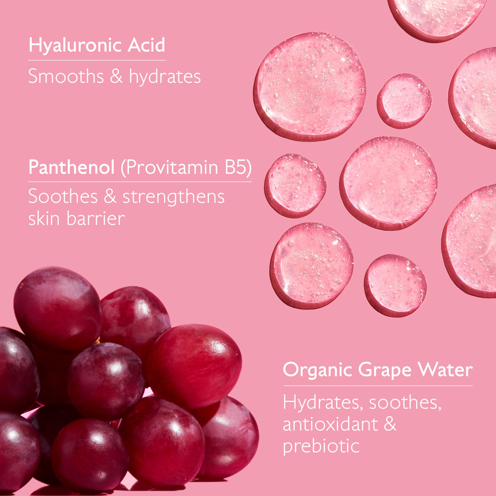 Caudalie VinoHydra foaming on damp skin, showing effective gentle cleansing benefit