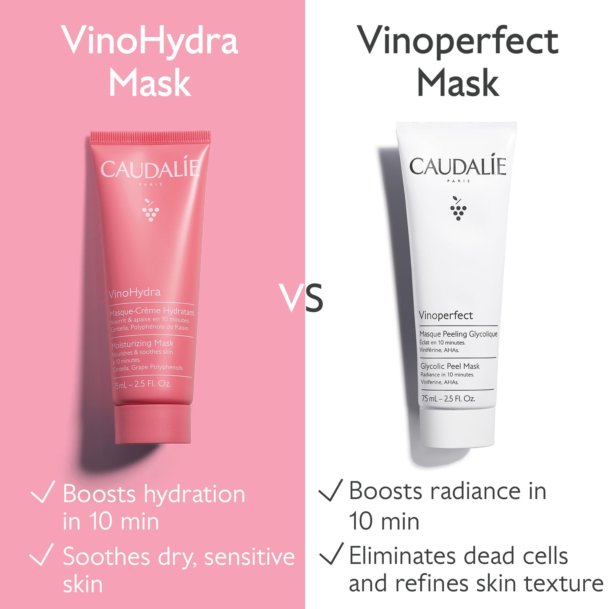 Caudalie VinoHydra with grape water bottle, antioxidant hydration benefit