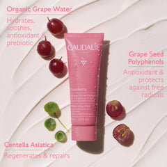 Caudalie VinoHydra open jar revealing product inside, nourishing moisture benefit