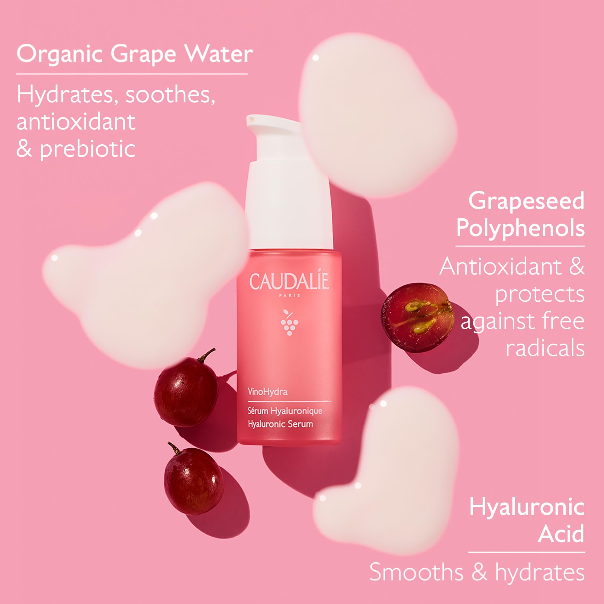 Caudalie VinoHydra close-up texture illustrating lightweight fast-absorbing feel