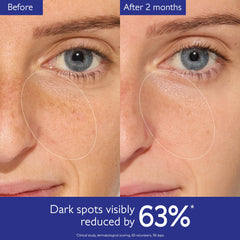 Caudalie Vinoperfect serum pouring on hand showing absorbent, non-greasy finish
