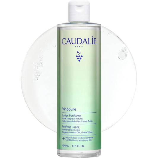 Caudalie bottle front label showing product name and clarity benefits