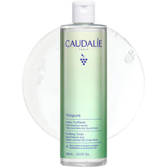 Caudalie bottle front label showing product name and clarity benefits